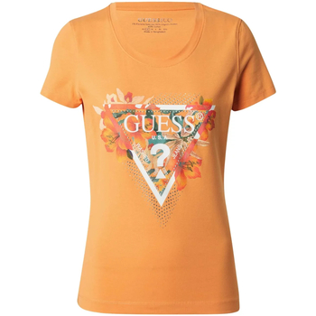 Ruhák Női Pólók / Galléros Pólók Guess W4GI62 J1314 Narancssárga