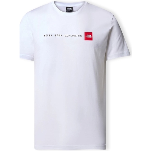 Ruhák Férfi Pólók / Galléros Pólók The North Face T-Shirt Never Stop Exploring - White Fehér