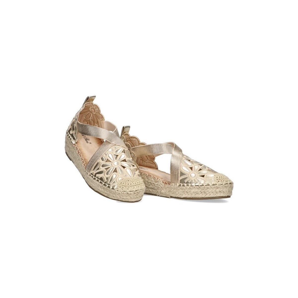 Cipők Női Gyékény talpú cipők Luna Collection 74980 Arany