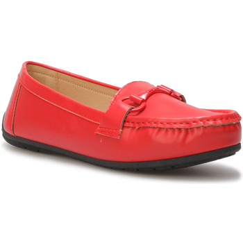 Cipők Női Mokkaszínek La Modeuse 70054_P163379 Piros