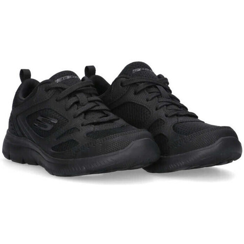Cipők Női Rövid szárú edzőcipők Skechers 74377 Fekete 