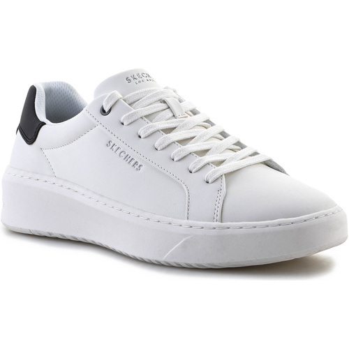 Cipők Férfi Rövid szárú edzőcipők Skechers Court Break - Suit Sneaker 183175-WHT Fehér