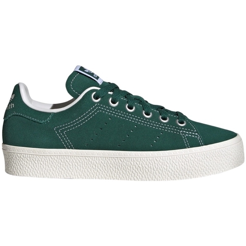 Cipők Női Divat edzőcipők adidas Originals Stan Smith CS J IE7586 Zöld
