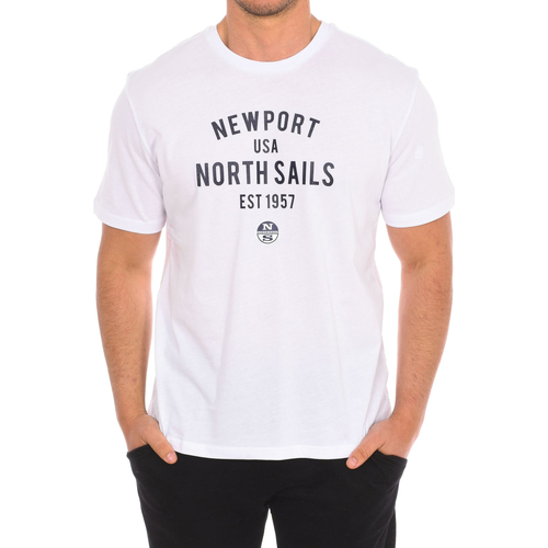 Ruhák Férfi Rövid ujjú pólók North Sails 9024010-101 Fehér