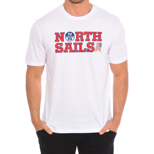 Ruhák Férfi Rövid ujjú pólók North Sails 9024110-101 Fehér