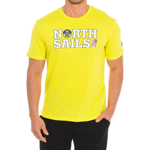 Ruhák Férfi Rövid ujjú pólók North Sails 9024110-470 Citromsárga