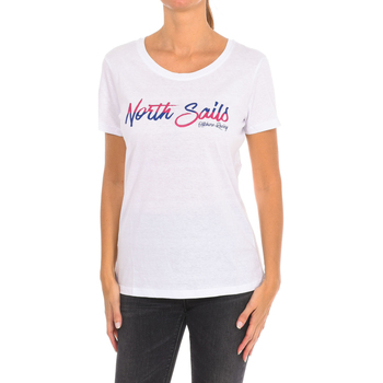 Ruhák Női Rövid ujjú pólók North Sails 9024310-101 Fehér