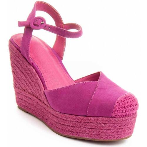 Cipők Női Gyékény talpú cipők Leindia 88510 Rózsaszín
