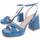 Cipők Női Szandálok / Saruk Leindia 88518 Kék