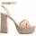 Cipők Női Szandálok / Saruk Leindia 88528 Bézs