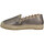 Cipők Női Gyékény talpú cipők Kanna 8007 Cuir Femme Acciaiao Ezüst