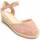 Cipők Női Gyékény talpú cipők Leindia 89997 Rózsaszín