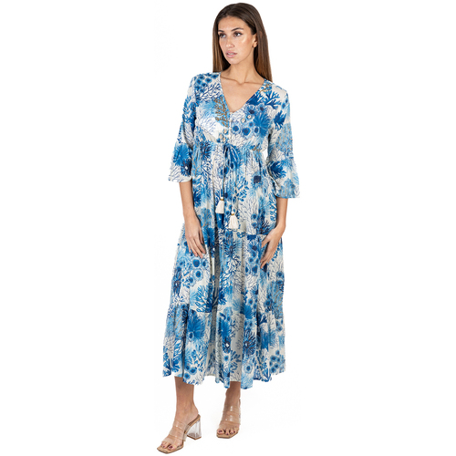 Ruhák Női Hosszú ruhák Isla Bonita By Sigris Ruha Kék