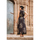 Ruhák Női Hosszú ruhák Isla Bonita By Sigris Hosszú Midi Ruha Fekete 