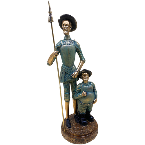 Otthon Szobrok / figurák Signes Grimalt Don Quijote És Sancho Szürke