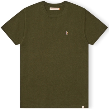 Ruhák Férfi Pólók / Galléros Pólók Revolution T-Shirt Regular 1364 POS - Army Mel Zöld