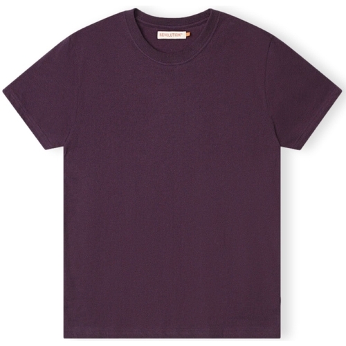 Ruhák Férfi Pólók / Galléros Pólók Revolution T-Shirt Regular 1051 - Purple Melange Lila