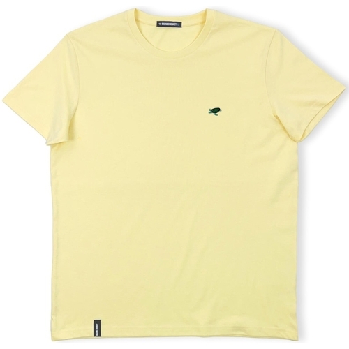 Ruhák Férfi Pólók / Galléros Pólók Organic Monkey Ninja T-Shirt - Yellow Mango Citromsárga