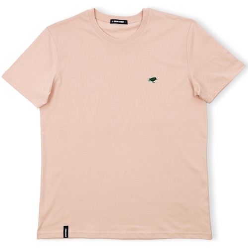 Ruhák Férfi Pólók / Galléros Pólók Organic Monkey Ninja T-Shirt - Salmon Rózsaszín