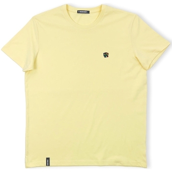 Ruhák Férfi Pólók / Galléros Pólók Organic Monkey The Great Cubini T-Shirt - Yellow Mango Citromsárga