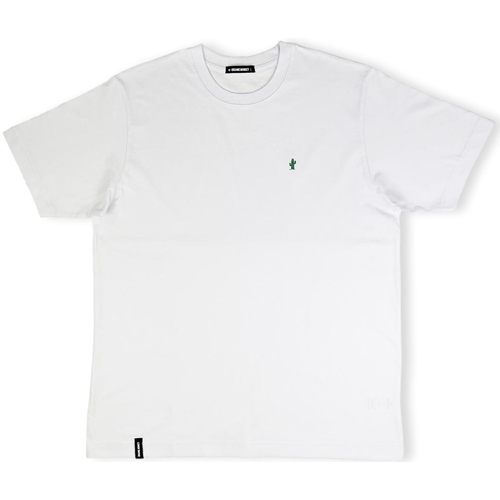 Ruhák Férfi Pólók / Galléros Pólók Organic Monkey Spikey Lee T-Shirt - White Fehér
