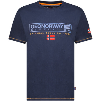 Ruhák Férfi Rövid ujjú pólók Geo Norway SY1311HGN-Navy Tengerész