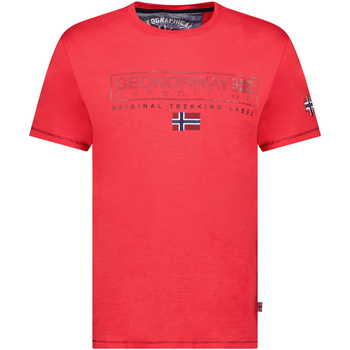 Ruhák Férfi Rövid ujjú pólók Geo Norway SY1311HGN-Red Piros