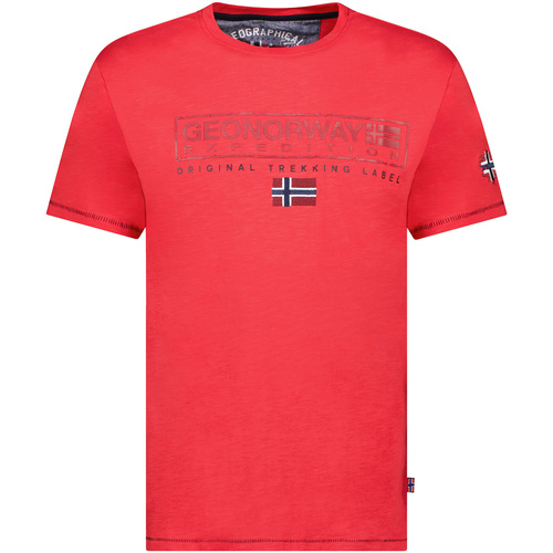 Ruhák Férfi Rövid ujjú pólók Geo Norway SY1311HGN-Red Piros