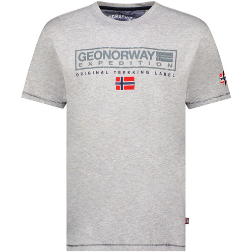 Ruhák Férfi Rövid ujjú pólók Geo Norway SY1311HGN-Blended Grey Szürke