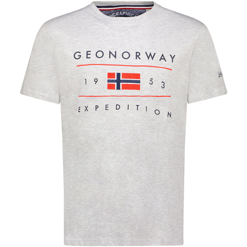 Ruhák Férfi Rövid ujjú pólók Geo Norway SY1355HGN-Blended Grey Szürke