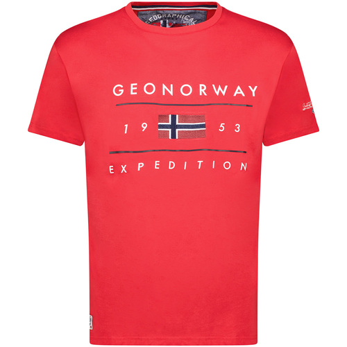 Ruhák Férfi Rövid ujjú pólók Geo Norway SY1355HGN-Red Piros