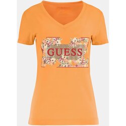 Ruhák Női Pólók / Galléros Pólók Guess W4GI23 J1314 Narancssárga