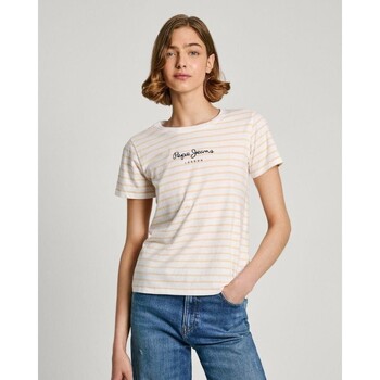 Ruhák Női Pólók / Galléros Pólók Pepe jeans PL505876 ELBA Citromsárga