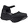 Cipők Női Divat edzőcipők Planisphere Zeppa50 Wave Fekete 