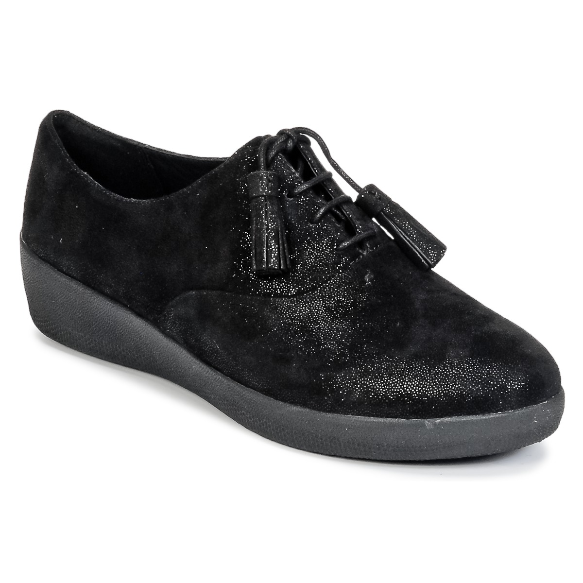 Cipők Női Oxford cipők FitFlop CLASSIC TASSEL SUPEROXFORD Fekete 