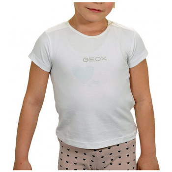Ruhák Gyerek Pólók / Galléros Pólók Geox T-shirt Fehér