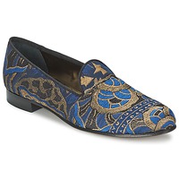 Cipők Női Mokkaszínek Etro 3046 Fekete  / Kék