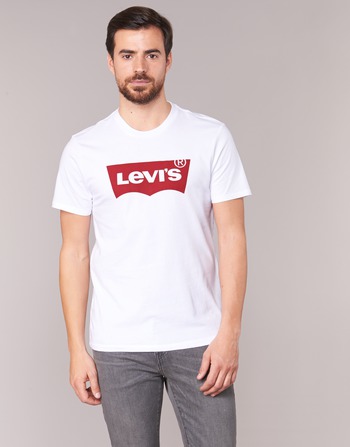 Ruhák Férfi Hosszú ujjú pólók Levi's GRAPHIC SET-IN Fehér