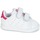 Cipők Lány Rövid szárú edzőcipők adidas Originals STAN SMITH CF I Fehér / Rózsaszín