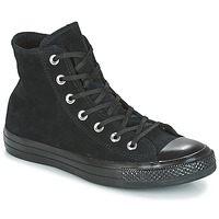 Cipők Női Magas szárú edzőcipők Converse CHUCK TAYLOR ALL STAR MONO PLUSH SUEDE HI BLACK/BLACK/BLACK Fekete 