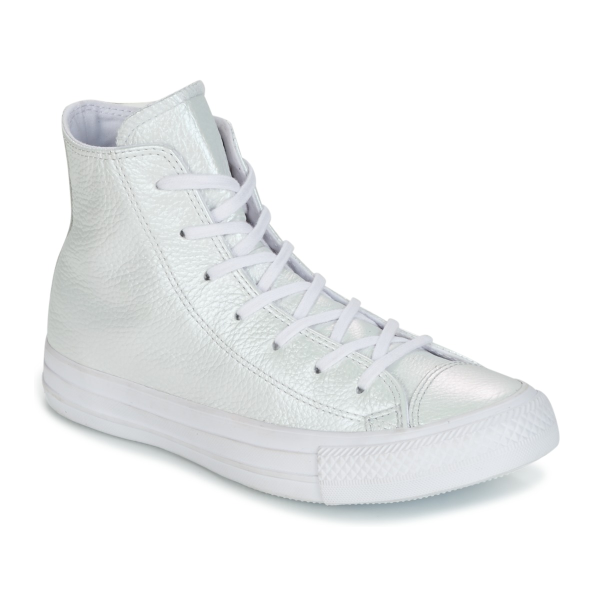 Cipők Női Magas szárú edzőcipők Converse CHUCK TAYLOR ALL STAR IRIDESCENT LEATHER HI IRIDESCENT LEATHER H Fehér