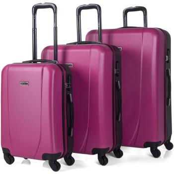 Táskák Keményfedeles bőröndök Itaca Tiber Rózsaszín