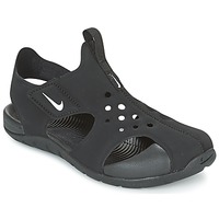 Cipők Gyerek strandpapucsok Nike SUNRAY PROTECT 2 CADET Fekete  / Fehér