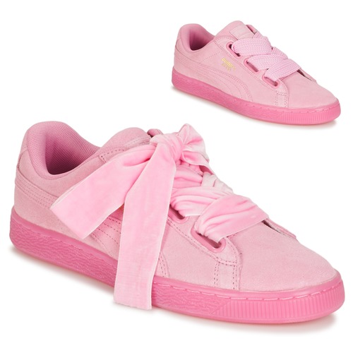 Cipők Női Rövid szárú edzőcipők Puma SUEDE HEART RESET WN'S Rózsaszín