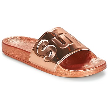 Cipők Női strandpapucsok Superga 1908 PUNE TU Rózsaszín / Arany
