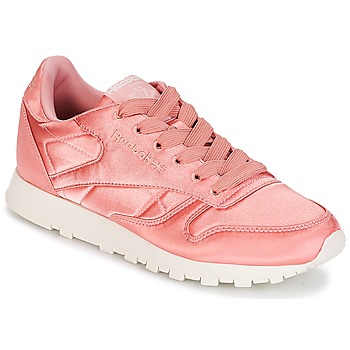 Cipők Női Rövid szárú edzőcipők Reebok Classic CLASSIC LEATHER SATIN Rózsaszín