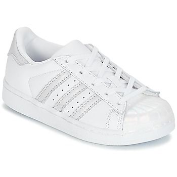 Cipők Lány Rövid szárú edzőcipők adidas Originals STAN SMITH C Fehér / Ezüst
