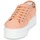 Cipők Női Rövid szárú edzőcipők Victoria BLUCHER LONA PLATAFORMA Rózsaszín / Bézs