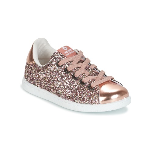 Cipők Lány Rövid szárú edzőcipők Victoria DEPORTIVO GLITTER KID Rózsaszín
