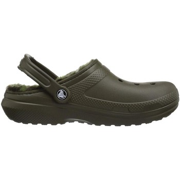 Cipők Női Papucsok Crocs CLASSIC FUZZ LINED CLOG Zöld